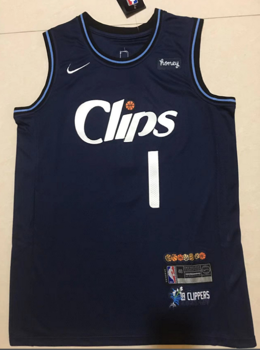 New Arrival Los Angeles Clippers James Harden NO.1 basketball Jersey mySite