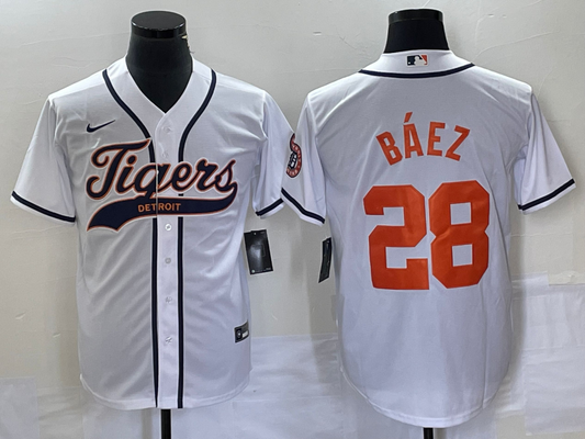 Men/Women/Youth Detroit Tigers Javier Báez  NO.28 baseball Jerseys