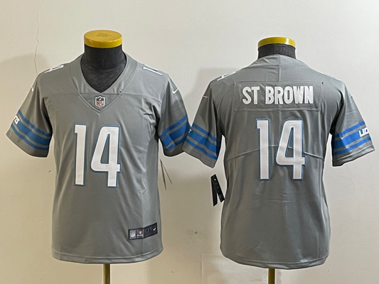 men/women/kids Detroit Lions Amon-Ra St. Brown NO.14 Football Jerseys