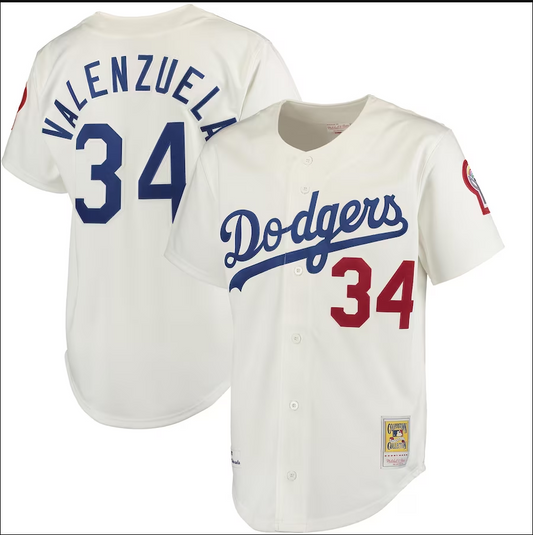 Men/Women/Youth Los Angeles Dodgers Fernando Valenzuela #34 baseball Jerseys
