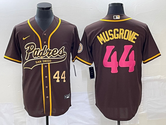 Men/Women/Youth San Diego Padres Joe Musgrove #44 baseball Jerseys