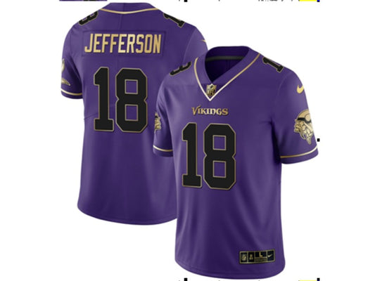 New arrival Adult Minnesota Vikings Justin Jefferson NO.18 Football Jerseys mySite
