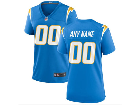 Women's Los Angeles Chargers number and name custom Football Jerseys mySite