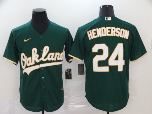 Men/Women/Youth Oakland Athletics Rickey Henderson NO.24 baseball Jerseys