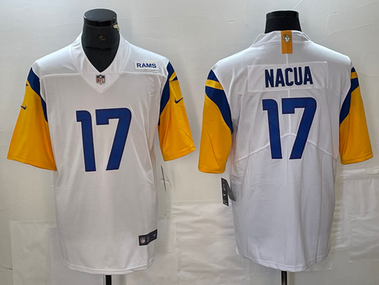 Adult Los Angeles Rams Puka Nacua NO.17 Football Jerseys