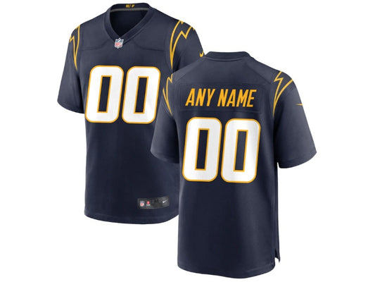Adult Los Angeles Chargers number and name custom Football Jerseys mySite