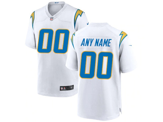 Adult Los Angeles Chargers number and name custom Football Jerseys mySite