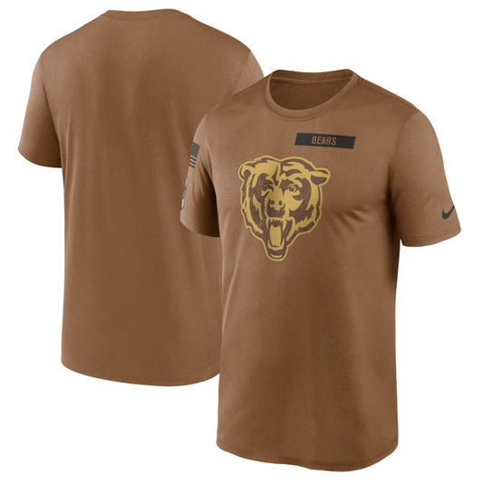 men/women/kids Chicago Bears 2023 Salute To Service Sideline T-Shirts mySite
