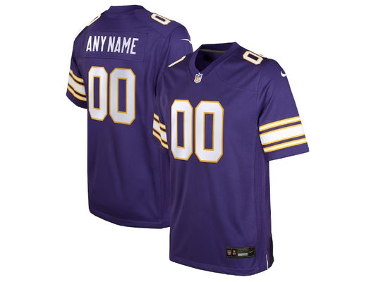 Kids Minnesota Vikings name and number custom Football Jerseys mySite
