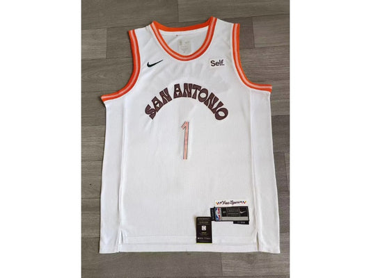 San Antonio Spurs Victor Wembanyama NO.1 Basketball Jersey city version mySite
