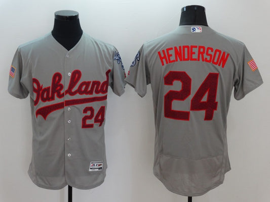 Men/Women/Youth Oakland Athletics Rickey Henderson NO.24 baseball Jerseys