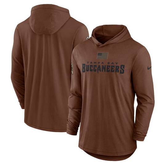 men/women/kids Tampa Bay Buccaneers 2023 Salute To Service Lightweight Long Sleeve Hoodie T-Shirt mySite