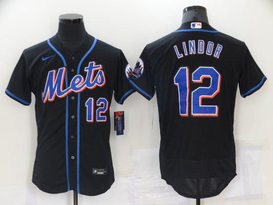 Men/Women/Youth  New York Mets Francisco Lindor #12 baseball Jerseys