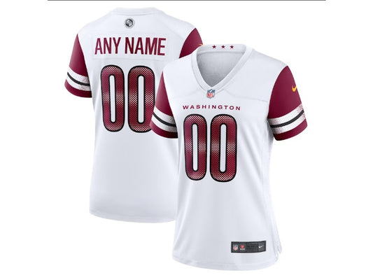 Women's Washington Commanders number and name custom Football Jerseys mySite