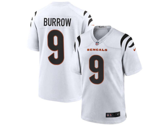 Cincinnati Bengals Joe Burrow NO.9 white Football Jerseys mySite