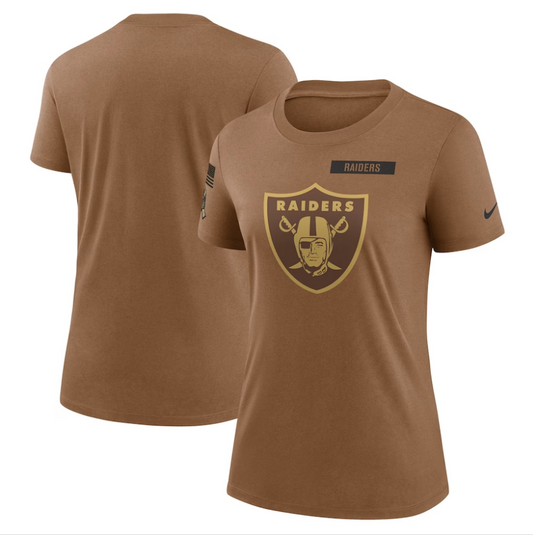 Women's Las Vegas Raiders 2023 Salute to Service Legend Performance T-Shirt mySite