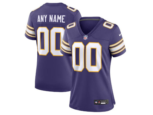 Women's Minnesota Vikings number and name custom Football Jerseys mySite