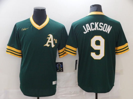 Men/Women/Youth Oakland Athletics Reggie Jackson NO.9 baseball Jerseys