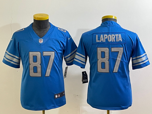 Adult Detroit Lions Sam LaPorta NO.87 Football Jerseys