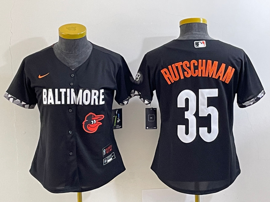 Women's  Baltimore Orioles  Adley Rutschman #35 baseball Jerseys