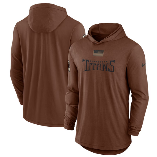 men/women/kids Tennessee Titans 2023 Salute To Service Lightweight Long Sleeve Hoodie T-Shirt mySite
