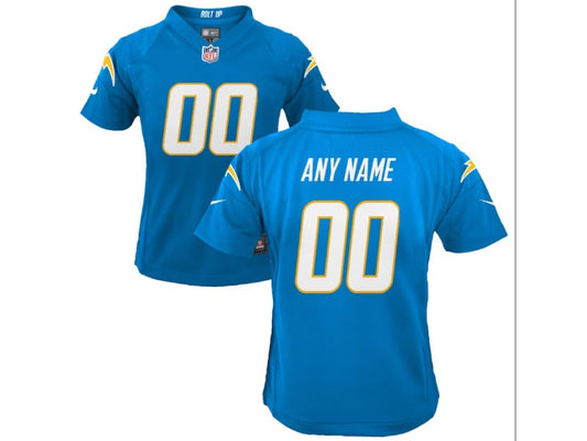 Kids Los Angeles Chargers name and number custom Football Jerseys mySite