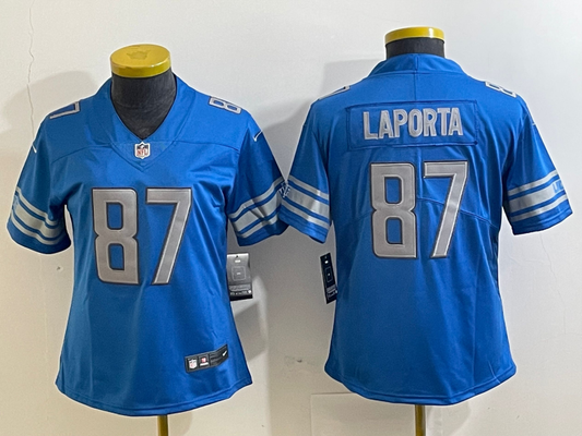men/women/kids Detroit Lions Sam LaPorta NO.87 Football Jerseys