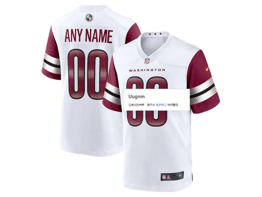 Adult Washington Commanders number and name custom Football Jerseys mySite