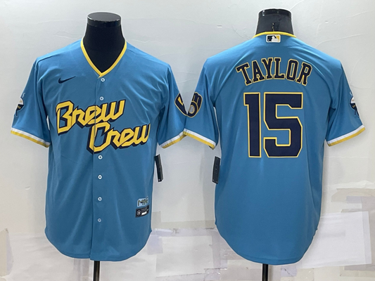 Men/Women/Youth Milwaukee Brewers Tyrone Taylor #15 baseball Jerseys