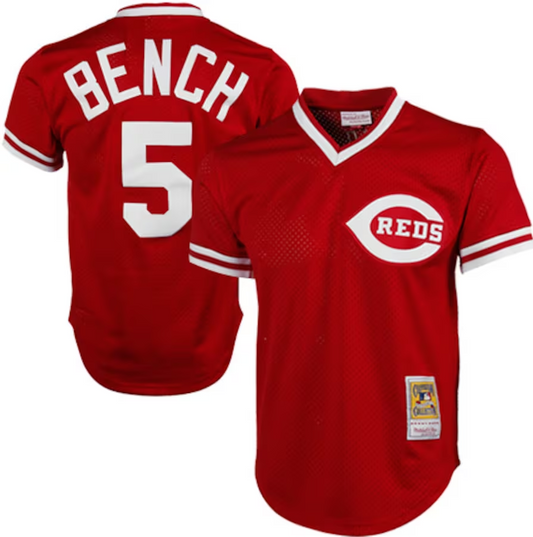 Adult Cincinnati reds  Johnny Bench NO.5 baseball Jerseys