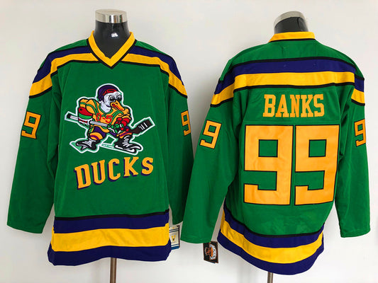 Anaheim Ducks Adam Banks  #99  Hockey jerseys mySite