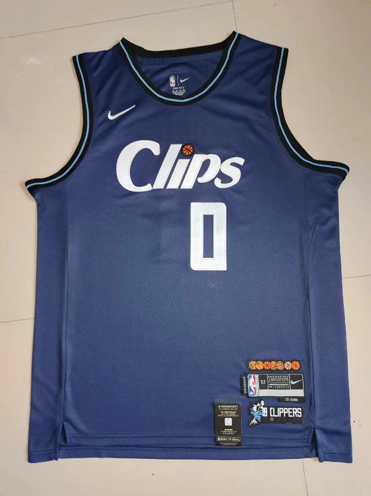 New Arrival Los Angeles Clippers Russell Westbrook NO.0 Basketball Jersey city version mySite
