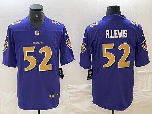 Adult Baltimore Ravens Ray Lewis NO.52 Football Jerseys