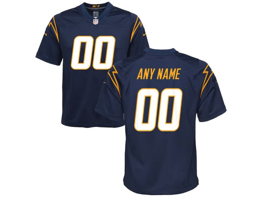 Kids Los Angeles Chargers name and number custom Football Jerseys mySite