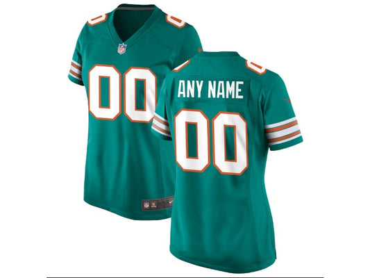 Women's Miami Dolphins number and name custom Football Jerseys mySite
