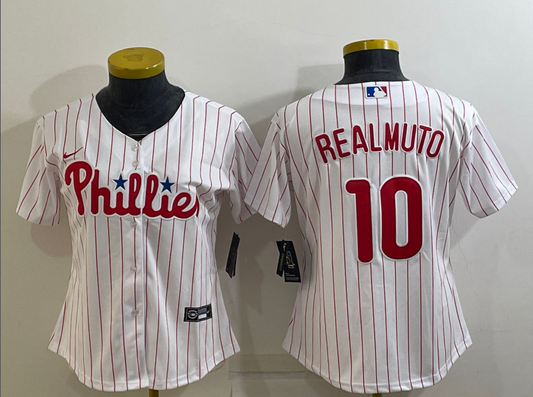 Women's  Philadelphia Phillies JT Realmuto NO.10 baseball Jerseys