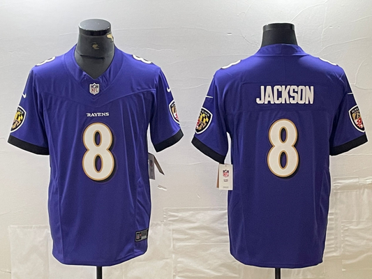 Adult ‎Baltimore Ravens Lamar Jackson NO.8 Football Jerseys
