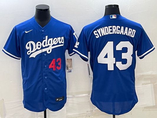 Men/Women/Youth Los Angeles Dodgers Noah Syndergaard #43 baseball Jerseys