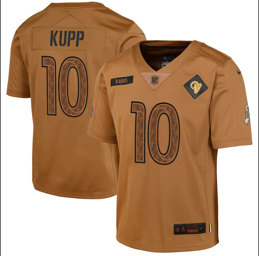 Youth #10 Los Angeles Rams Cooper Kupp 2023 Salute To ServiceJersey mySite