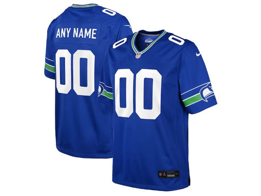 Kids Seattle Seahawks name and number custom Football Jerseys mySite
