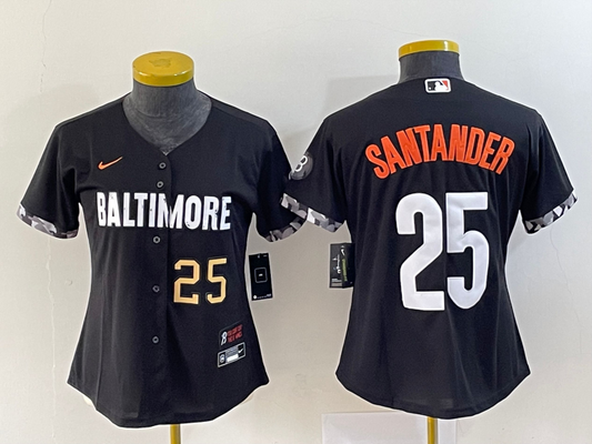 Women's  Baltimore Orioles  Anthony Santander #25 baseball Jerseys