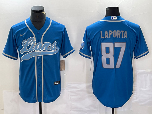 Adult Detroit Lions Sam LaPorta NO.87 baseball Jerseys