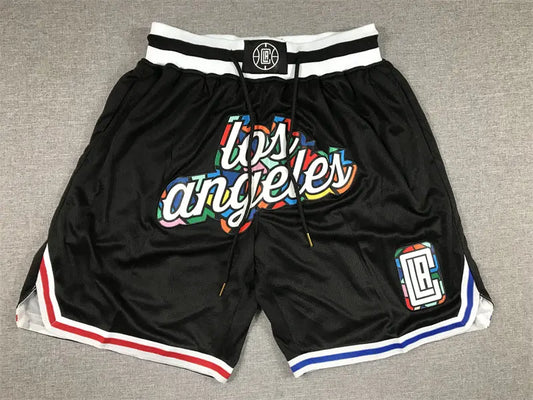 Los Angeles Clippers Black Basketball Shorts mySite