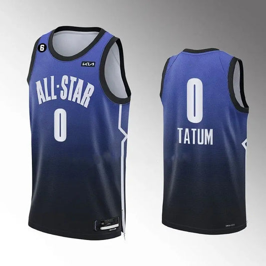 Boston Celtics Jayson Tatum NO.0 Blue All Star Basketball Jersey jerseyworlds