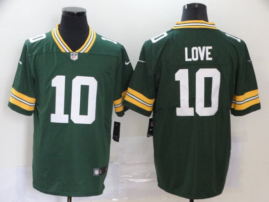 men/women/kids Green Bay Packers Jordan Love NO.10 Football Jerseys mySite