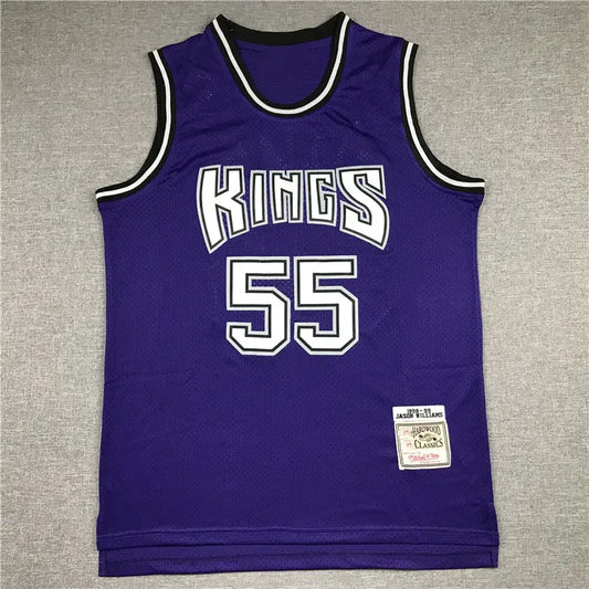 Sacramento Kings Williams NO.55 Purple Basketball Jersey mySite