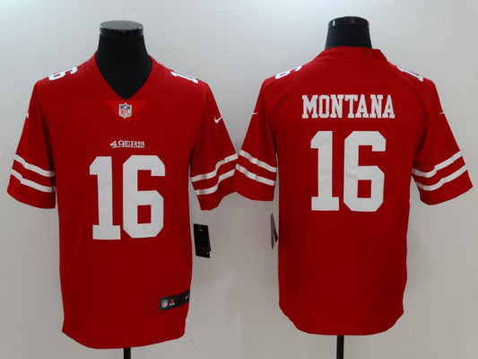 Adult San Francisco 49ers Joe Montana NO.16 Football Jerseys mySite