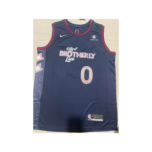 Philadelphia 76ers Brotherly Maxey NO.0 basketball Jersey mySite