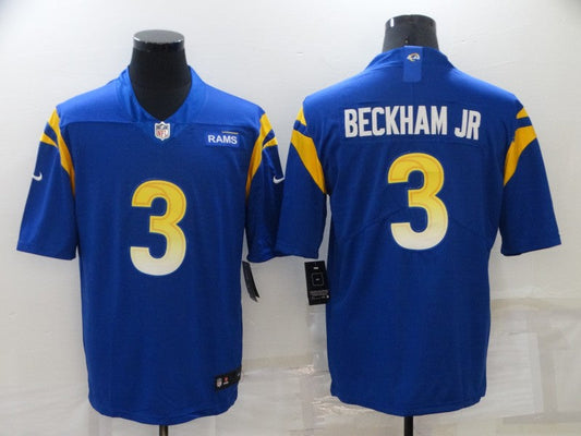 Adult Los Angeles Rams Odell Beckham Jr NO.3 Football Jerseys special offer L