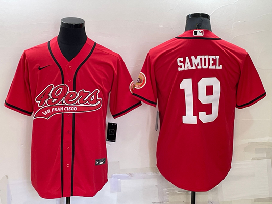 Adult San Francisco 49ers Deebo Samuel NO.19  baseball Jerseys
